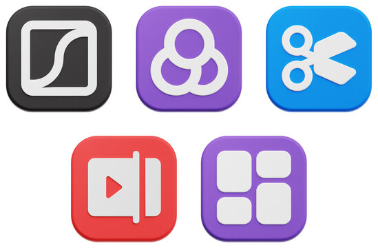 User Interface 3D Icon Pack 3D Icon Isolated On The White Background