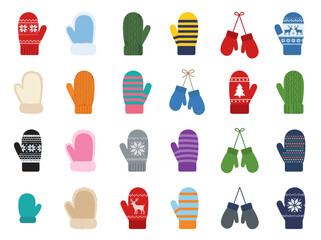 Winter Mittens Collection: Colorful & Cozy Handwear for Cold Weather © KunFhayakun