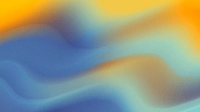 Smooth yellow and blue abstract fluid motion background video with seamless loop gradient animation perfect for video editors and media content creators.