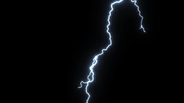 A dynamic video sequence showing intense and unpredictable lightning in a stormy environment