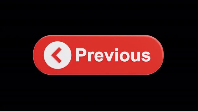 3D Previous Button