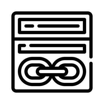 backlink line icon