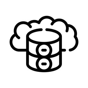 clouddb line icon