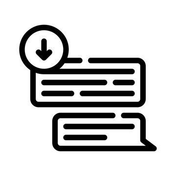 downvote line icon