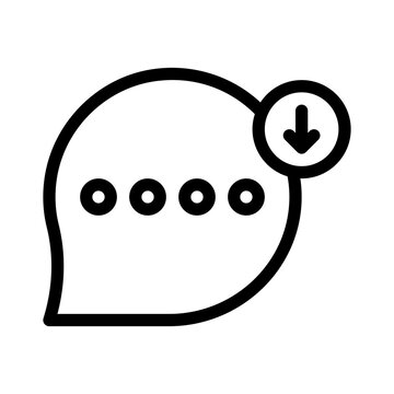 incoming line icon