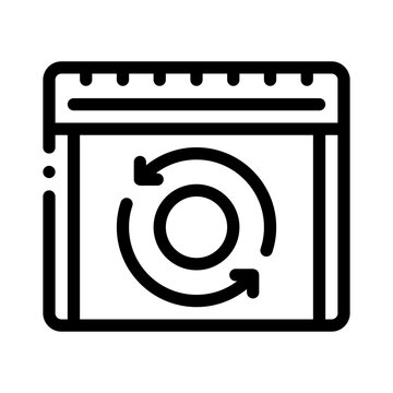 recurring line icon