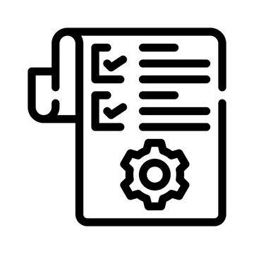 rules line icon