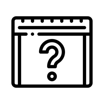 tentative line icon