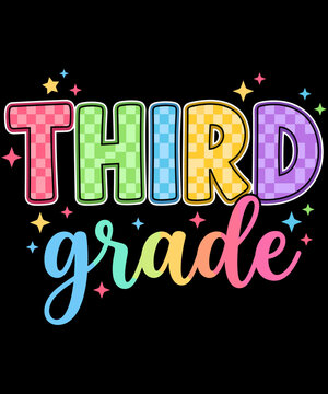 Third Grade Student Teacher Back To School Education