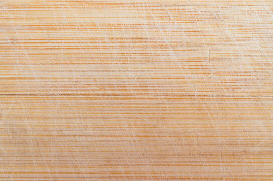 Scratched Wooden Cutting Board Texture with Horizontal Grain