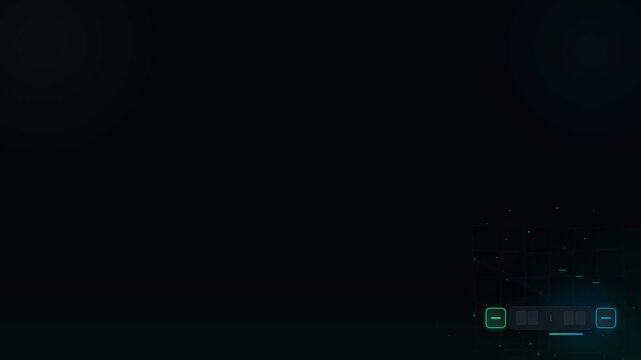 Dark minimalist interface with subtle data visualization