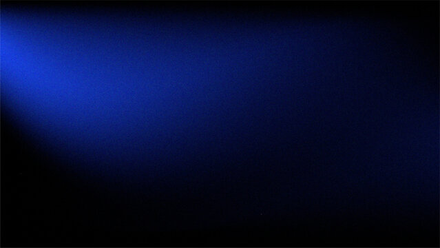 Deep royal blue glow on dark backdrop with retro grainy texture