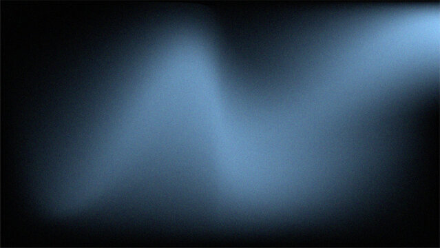 Atmospheric steel blue light leaks on dark background with fine grain