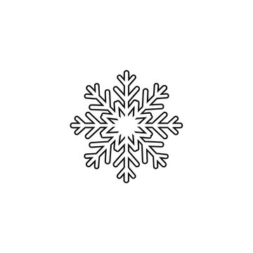 Intricate snowflake vector free illustration for winter season