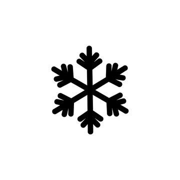 Minimalist snowflake vector free design icon