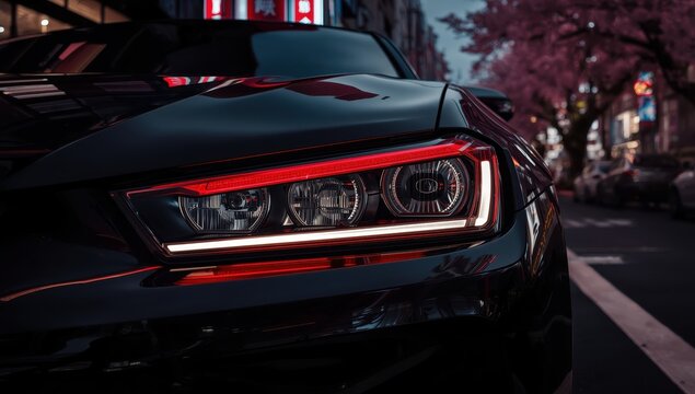 Right front car light