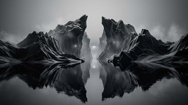mountain reflection in water