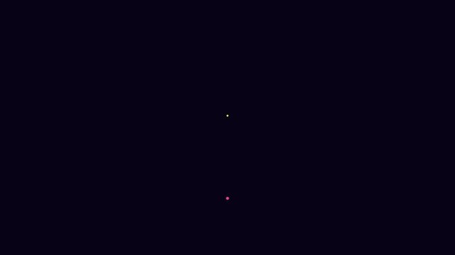 Minimalist abstract motion with pulsing neon dots on dark animation 4k background