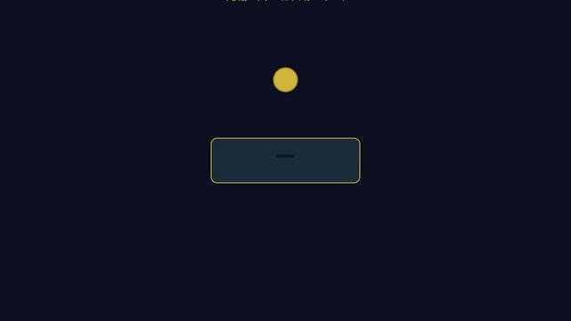 Minimalist loading animation with rotating yellow circle and progress bar ui 4k