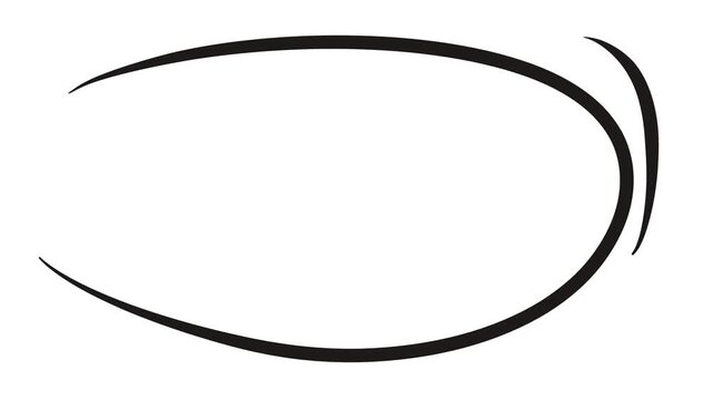 The frame is in the form of a semicircular, smoothly curved, partially double strip.