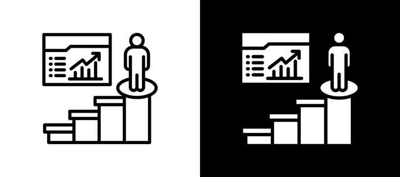 Career Planning lineglyph icon