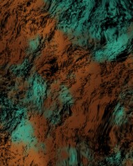 Fototapeta premium Abstract Swirling Texture with Brown and Teal Colors