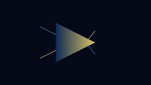 Abstract geometric triangle animation with dynamic lines and gradient motion 4k motion animation