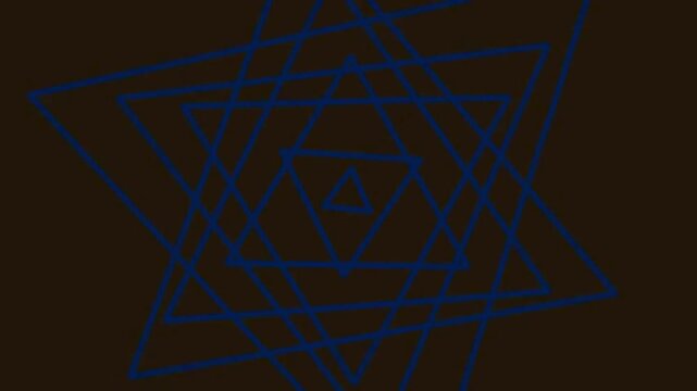 Geometric Shapes Exploring in Abstract Gradient Lines Visuals