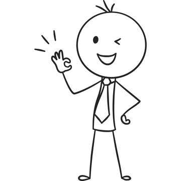 Great Job Approval Stickman