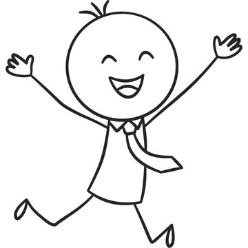 Very Happy Jumping Stickman