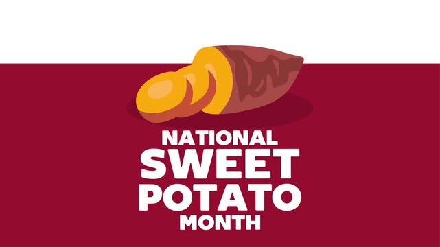National Sweet Potato Month with delicious sweet potatoes