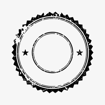 Vintage circular stamp design element