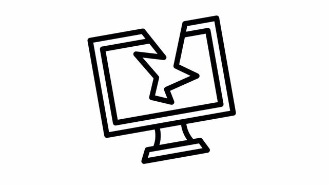Smashing Computer minimalist stroke animation