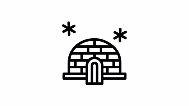 Igloo minimalist stroke animation