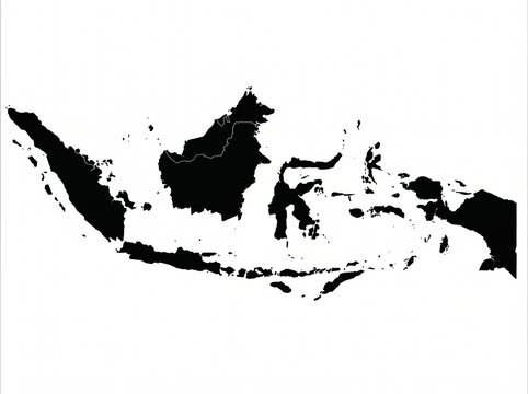 silhouette of the Indonesia 