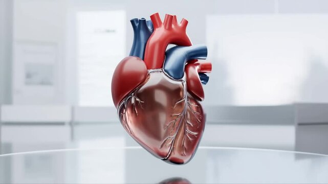 3D anatomical human heart model in clinical laboratory environment