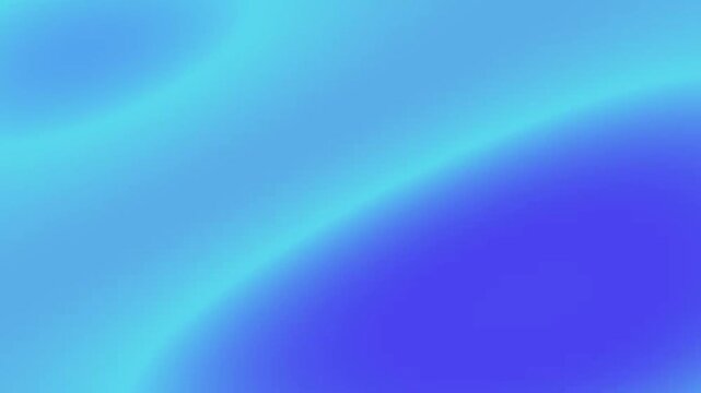 Soft morphing blue and cyan abstract gradient fluid waves