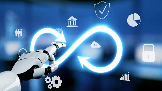 AI explores limitless innovation with virtual assistant guidance, artificial intelligence strategy, and AI potential for infinite business growth. Kernel