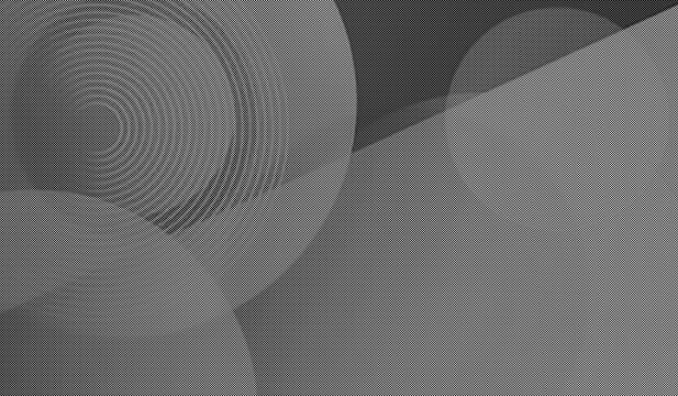 Gray background with overlapping transparent circles and concentric rings pattern transparent background