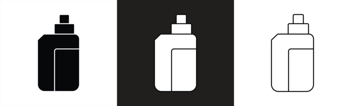 Vape icon. Electronic cigarette device. Stylish, solid-style vape atomizer icon. Vector illustration.