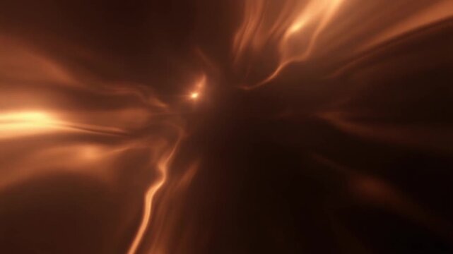 Warm copper cinematic light leak with bronze, copper and amber gradients drifting through dark space, creating a premium seamless video overlay with realistic glow and luxury cinematic atmosphere.