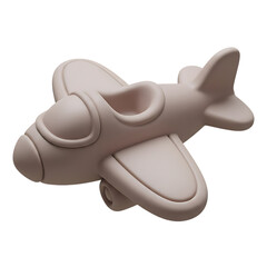 Naklejka premium Miniature toy airplane model isolated on white background with airplane miniature aviation transportation aircraft aeroplane childhood isolated background transport propeller adventure