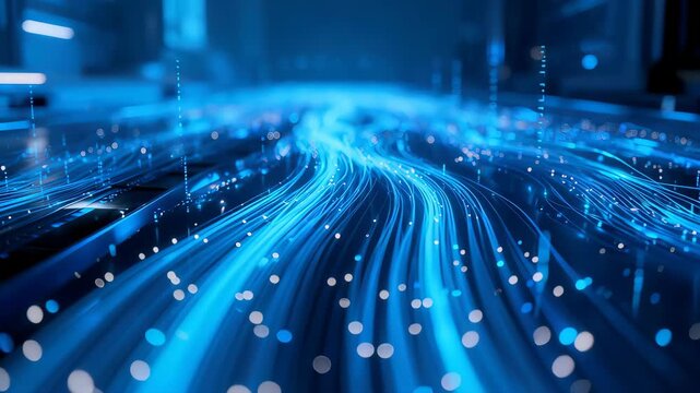 Blue light data streams in digital network