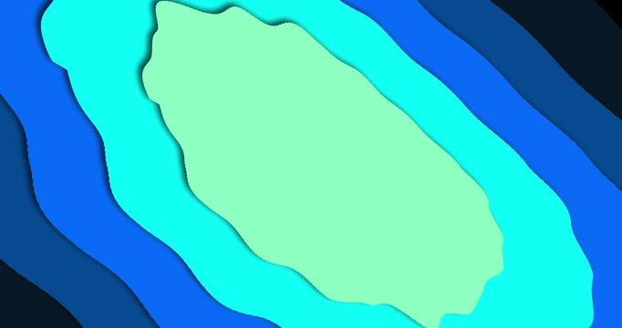 Animated colorful paper layers loop 4K. Organic flowing shapes with soft shadow. Origami back to school, crafting conceptual educational video asset. Ideal for presentations, branding, social media.

