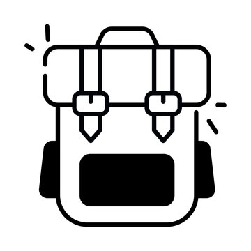 Premium download icon of backpack 