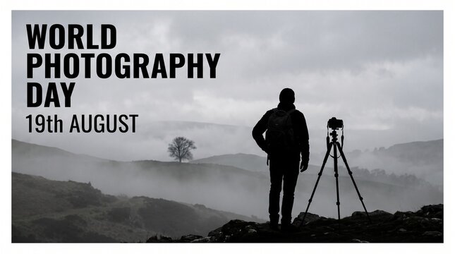 Celebrating world photography day on august 19th with a photographer capturing stunning landscape