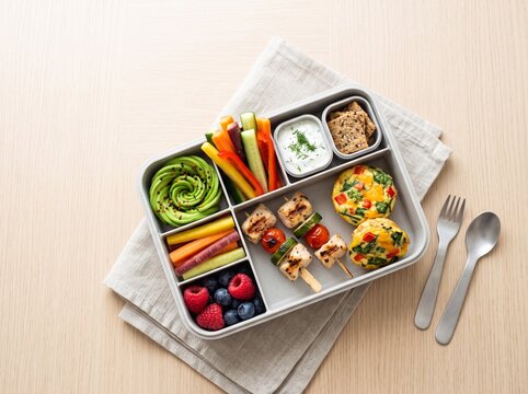 Keto Friendly Meal Prep Lunchbox with Low Carb Ingredients