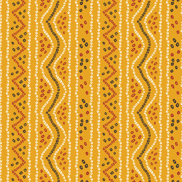 traditional gujrati badhani seamless pattern on muster bagraound