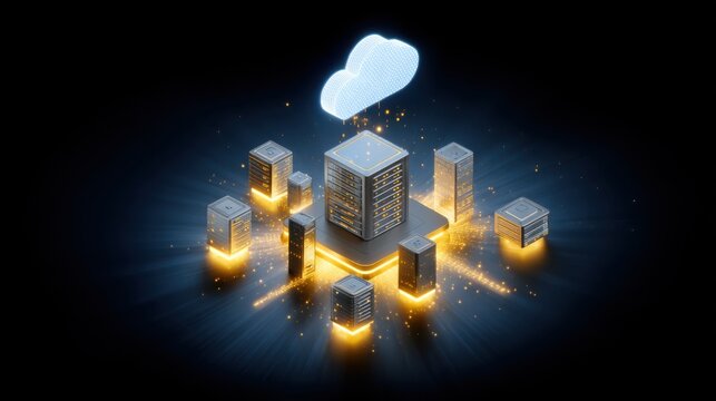 Cloud computing infrastructure a network of servers and data centers for scalable solutions