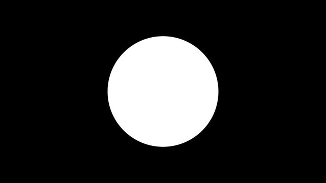 Red circle wipe transition animation screen loop with alpha channel. Motion graphics of circle looping concept